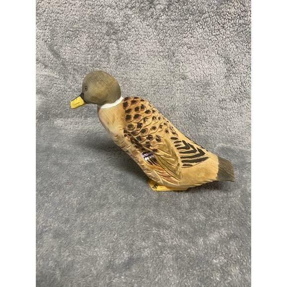 Other - Decorative Wooden Vintage Mallard Duck Wood Carving